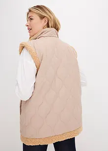 Gilet matelassé sans manches réversible, bonprix