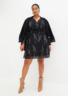 Robe imprimée en mesh, bonprix