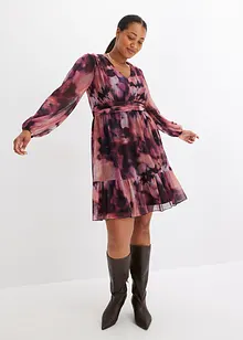 Robe imprimée en mesh, bonprix