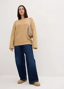 Pull en maille bouclée, bonprix