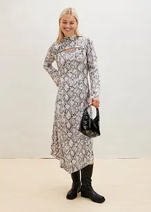 Robe midi avec découpe, bonprix