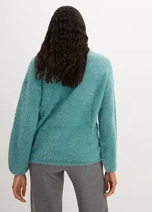 Pull en maille poilue duveteuse, bonprix