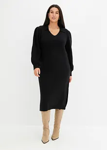 Robe en maille midi, bonprix