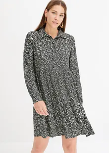 Robe blouse en crêpe, bonprix