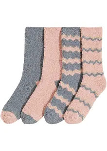 Lot de 4 paires de chaussettes douillettes, bonprix