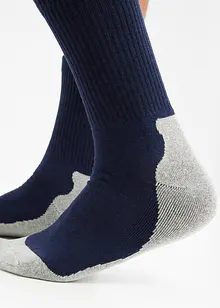 Lot de 3 chaussettes de tennis chaudes avec semelle en doublure éponge, bonprix