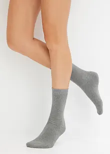 Lot de 4 paires de chaussettes thermiques en coton/éponge, bonprix