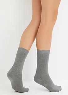 Lot de 4 paires de chaussettes thermiques en coton/éponge, bonprix