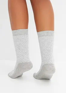 Lot de 4 paires de chaussettes effet tricot, bonprix