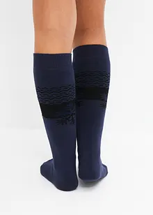 Lot de 3 paires de chaussettes mi-bas chaudes avec un intérieur doux en éponge, bonprix