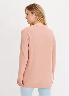 Pull oversize en maille torsadée, bonprix