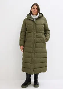 Manteau long matelassé avec capuche, bonprix