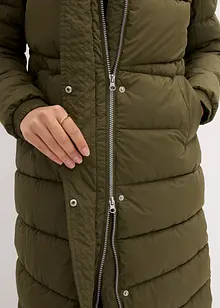 Manteau long matelassé avec capuche, bonprix