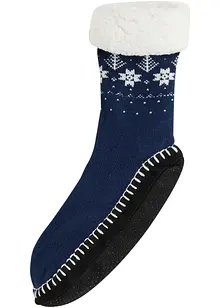 Chaussettes d'intérieur avec semelle antiglisse et doublure peluche, bonprix