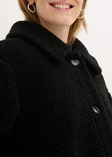 Veste en polaire Teddy doublée à col chemise, bonprix