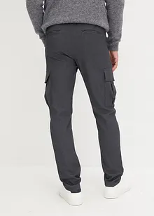 Pantalon cargo à pinces, Regular Fit, en flanelle, Straight, bonprix