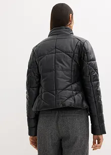 Veste matelassée en cuir nappa, bonprix