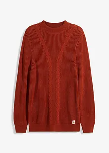 Pull en mélange de matières, bonprix