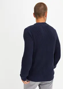 Pull en maille torsadée avec coton, bonprix