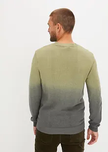 Pull à motif torsadé et dégradé de couleurs, bonprix