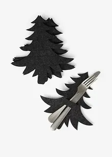 Porte-couverts en forme de sapin (6 pces), bonprix