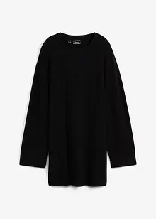 Pull long en fine maille fendu sur les côtés, bonprix