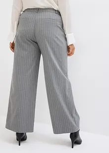 Pantalon large à pinces et fines rayures, bonprix