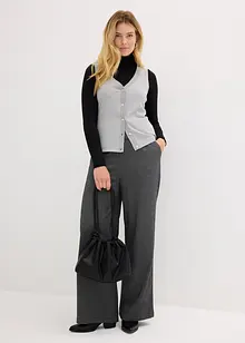 Pantalon palazzo à taille élastiquée, bonprix