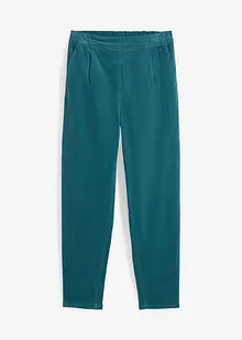 Pantalon raccourci en velours côtelé avec taille extensible, bonprix