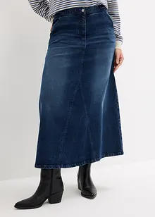 Jupe ample en jean à taille extensible, bonprix