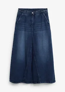 Jupe ample en jean à taille extensible, bonprix