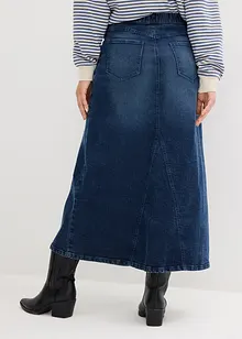 Jupe ample en jean à taille extensible, bonprix