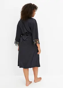 Kimono en satin avec broderie, bonprix