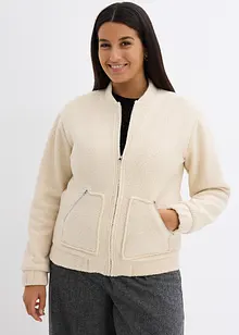 Blouson en maille bouclette douce, bonprix