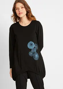 T-shirt long 100% coton, bonprix