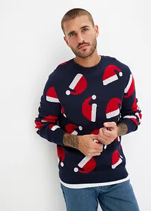 Pull de Noël avec polyester recyclé, bonprix