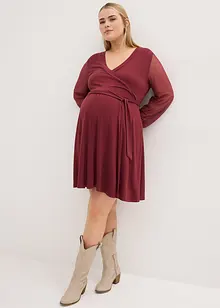 Robe de grossesse et d'allaitement en viscose avec manches en dentelle, bonprix