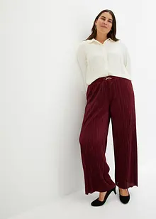 Pantalon en matière plissée, bonprix