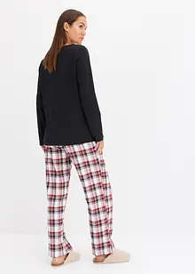 Pyjama avec pantalon en flanelle, bonprix