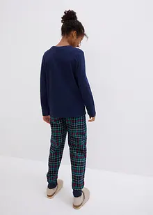 Pyjama enfant avec pantalon en flanelle et coton (ens. 2 pces), bonprix