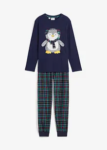 Pyjama enfant avec pantalon en flanelle et coton (ens. 2 pces), bonprix