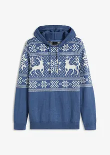 Pull norvégien à capuche, bonprix