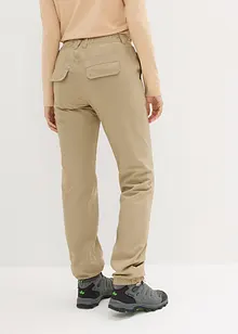 Pantalon fonctionnel à doublure polaire et poches, imperméable, bonprix