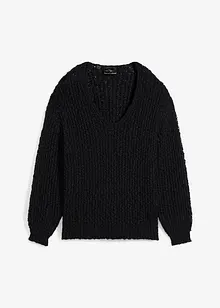 Pull en fil bouclé, bonprix