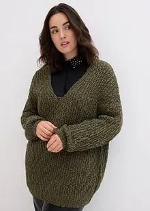 Pull en fil bouclé, bonprix