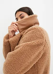 Manteau en matière peluche, bonprix