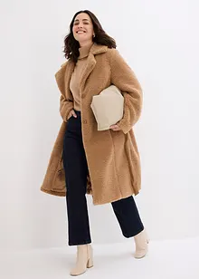 Manteau en matière peluche, bonprix