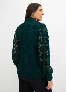 Blouse en dentelle, coupe trapèze, bonprix