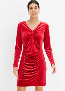 Robe courte en velours doux, bonprix