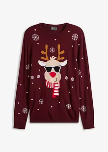 Pull avec motif de Noël, bonprix